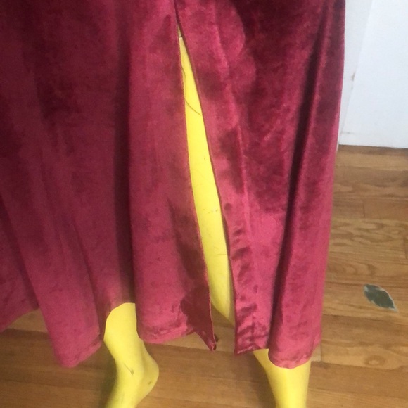VELVET ONE SHOULDER DRESS SIZE 4 - Picture 4 of 5